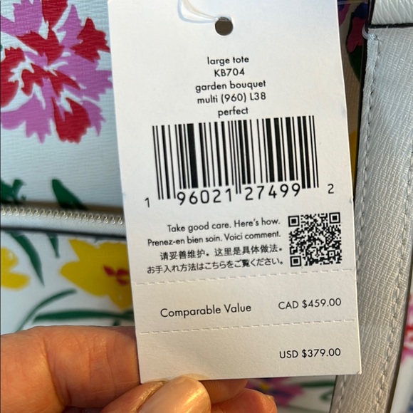 Kate Spade Floral Tote Bag - Multicolor new with tags - Picture 3 of 6